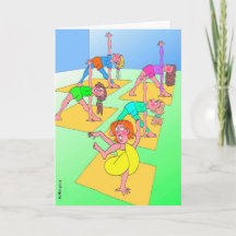 Yoga Birthday Card