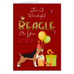 Birthday Card For Your Beagle Dog, Beagles Birthda