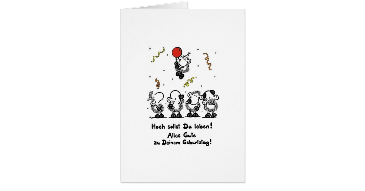 Birthday Card German Translation Zazzle