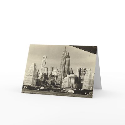 Birthday Card, Lower Manhattan Skyline by gregoryolney2