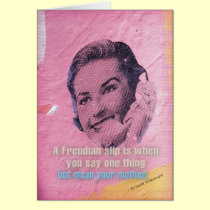Birthday card: Mother (Freudian slip) cards