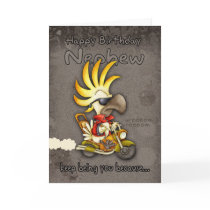 Birthday Card - Nephew Birthday Card - Cockatoo Bi
