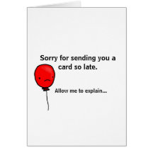 Birthday Card Paradox - belated birthday
