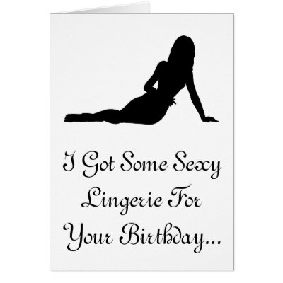 Birthday Card: Sexy Lingerie by UncouthCards