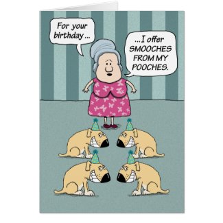 Birthday Card - Smooches card