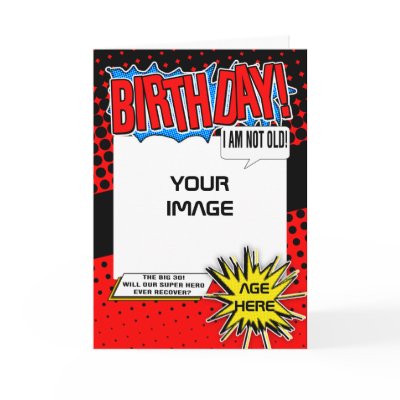 Birthday Card - Superhero Comic Spoof by moonlake