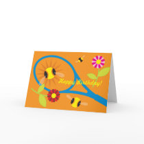 Birthday card with cute tennis design cards