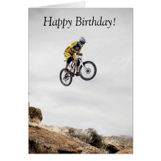 mountain bike birthday card