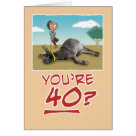 postcard - A funny birthday card for someone who's celebrating their 40th birthday. And you just know that frosts their ass. postcard - A funny birthday card for someone who's celebrating their 40th birthday. And you just know that frosts their ass.