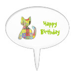 Birthday Cat Cake Pick cake picks