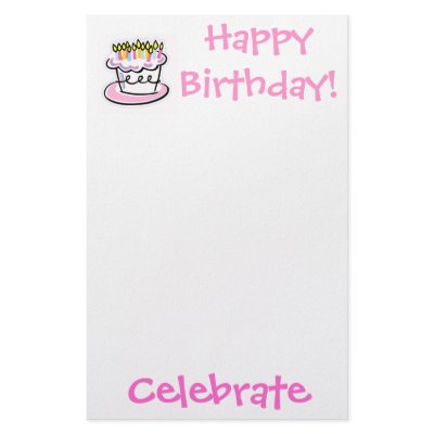 birthday, Celebrate, Happy Birthday! Stationery by shayneemelissa