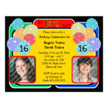 Birthday Celebration Photo Invitation