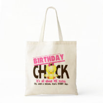 Birthday Chick 3 Canvas Bag