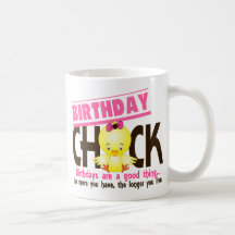 Birthday Chick 4 Mugs