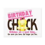 Birthday Chick 4 Postcard