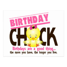 Birthday Chick 4 Postcard