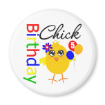 Birthday Chick 5 Years Old Fridge Magnets