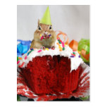 Birthday Chipmunk Post Card