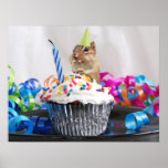 Birthday chipmunk poster