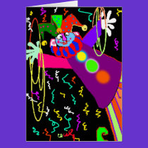 Birthday Clown cards