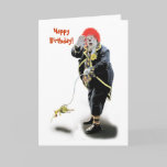 Birthday Clown Card (White)