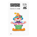 Birthday Clown postage by Maria_K_Bell Birthday Clown postage