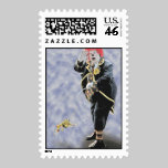 Birthday Clown Postage stamps