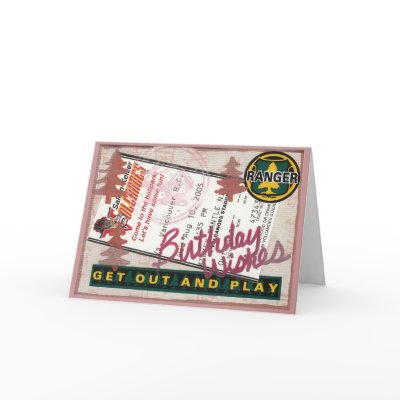 Birthday Collage for Nature Greeting Card by ebroskie1234