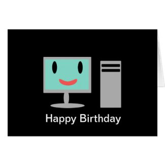 Birthday Computer Greeting Card