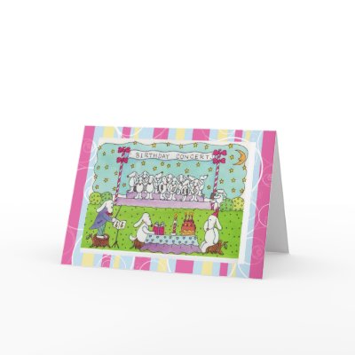 Birthday Concert Happy Birthday Card by c0nch1