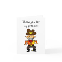 Birthday cowboy, Thank you for my present Cards