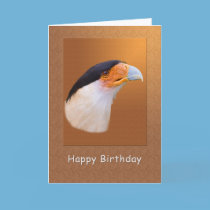 Birthday, Crested Caracara Bird cards
