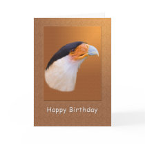Birthday, Crested Caracara Bird Card