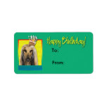 Birthday Cupcake - Afghan Personalized Address Label