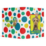 Birthday Cupcake - Airedale Vinyl Binder