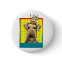 Birthday Cupcake - Airedale Buttons