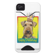 Birthday Cupcake - Airedale Iphone 4 Id Case