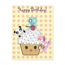 Birthday Cupcake Attack! postcards