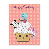 Birthday Cupcake Attack! Postcard