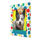 Birthday Cupcake - Australian Cattle Dog Gallery Wrapped Canvas