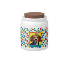 Birthday Cupcake - Beagle Candy Jar