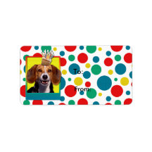 Birthday Cupcake Beagle Custom Address Labels