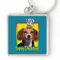 Birthday Cupcake - Beagle Key Chains