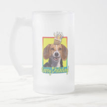 Birthday Cupcake Beagle Mugs