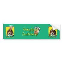Birthday Cupcake - Beagle Puppy - Chloe Bumper Stickers