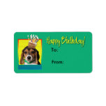 Birthday Cupcake - Beagle Puppy - Chloe Custom Address Labels