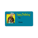 Birthday Cupcake - Beagle Puppy - Chloe Custom Address Labels