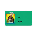 Birthday Cupcake - Beagle Puppy - Chloe Address Label
