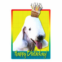Birthday Cupcake - Bedlington Terrier Photo Cut Out