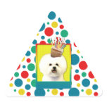 Birthday Cupcake - Bichon Frise Sticker
